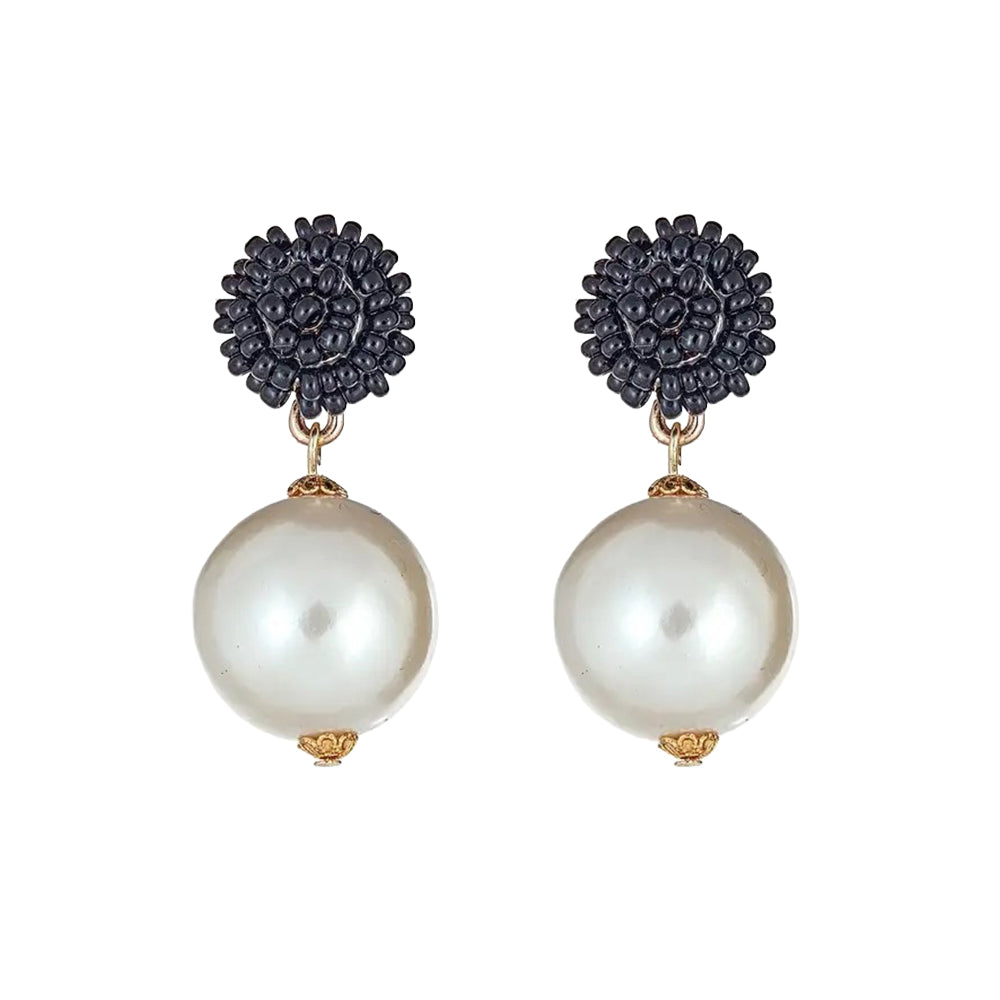 Seed Bead Earrings - Queen