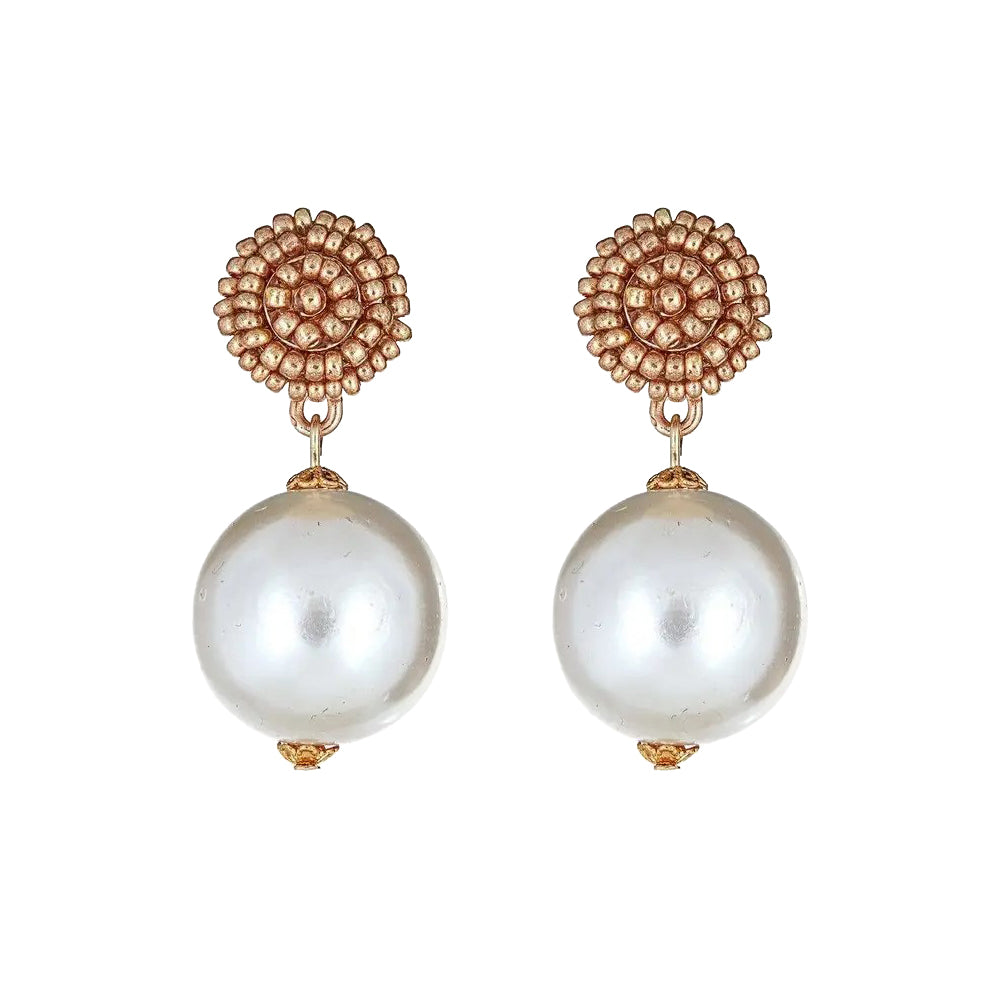 Seed Bead Earrings - Queen