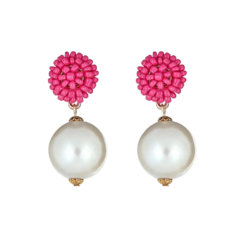 Seed Bead Earrings - Queen