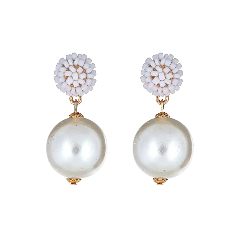 Seed Bead Earrings - Queen
