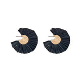 Raffia Fan Earrings