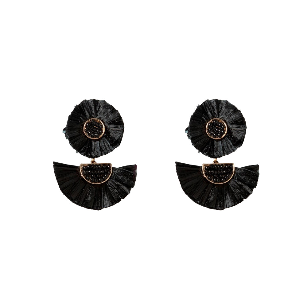 SALE - Raffia Palm Earrings