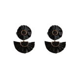 SALE - Raffia Palm Earrings