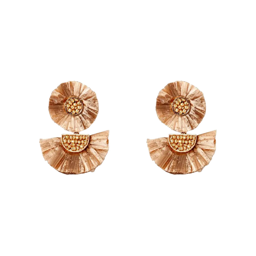 SALE - Raffia Palm Earrings