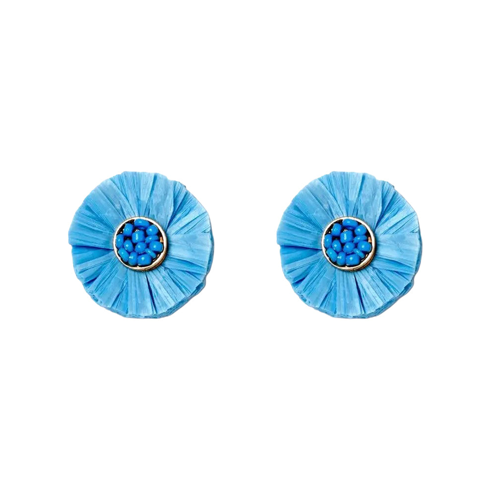 SALE - Raffia Stud Earrings