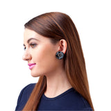 SALE - Raffia Stud Earrings