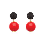 Thread Earrings - Candy - Red