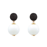 Thread Earrings - Candy - White