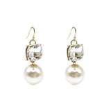 French Hook Earrings - Blake - Pearl