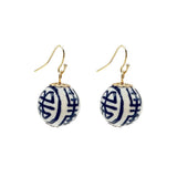 French Hook Earrings - China Blue