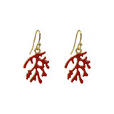 French Hook Earrings - Coral
