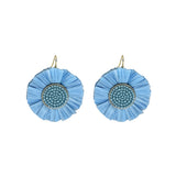 French Hook Earrings - Raffia - Large
