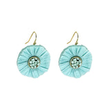 French Hook Earrings - Raffia - Small