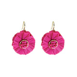 French Hook Earrings - Raffia - Small
