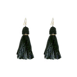 French Hook Earrings - Raffia - Tassel