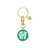 Monogram Enamel Keychain