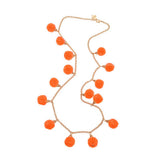 SALE - Long Fiesta Pom-Pom Necklace