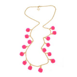 SALE - Long Fiesta Pom-Pom Necklace