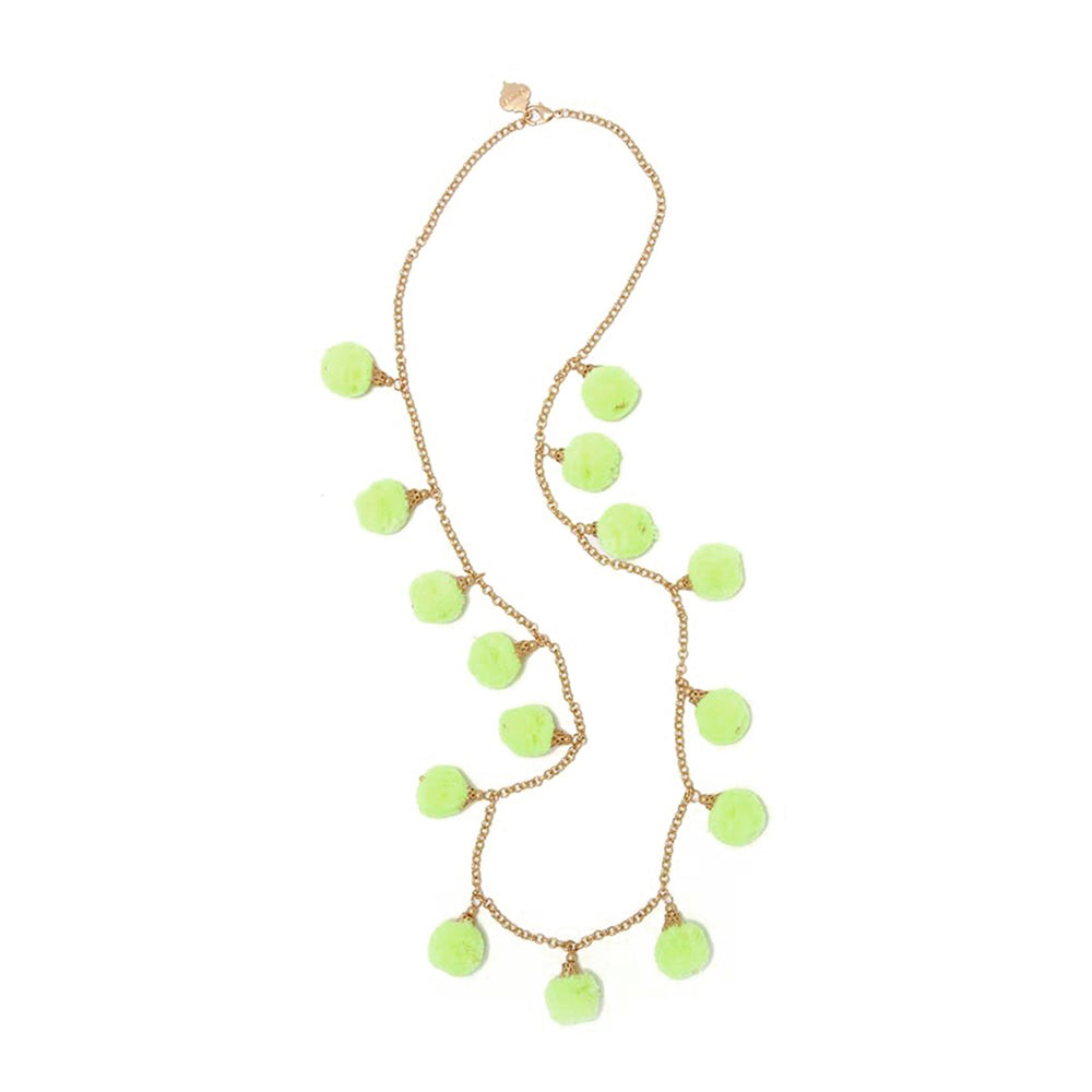 SALE - Long Fiesta Pom-Pom Necklace