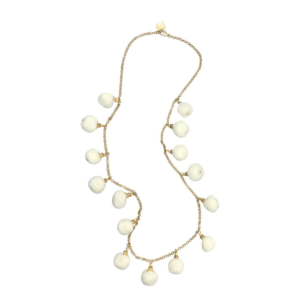 SALE - Long Fiesta Pom-Pom Necklace