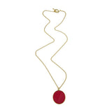 Monogram Long Enamel Necklace
