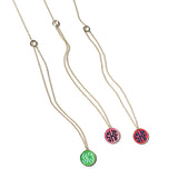 Monogram Long Enamel Necklace