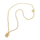 Long Toggle Necklace - Pagoda - Gold