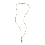 Long Toggle Necklace - Pagoda - Gold