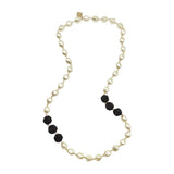 Long Pearl Bead Nugget Necklace - Leni