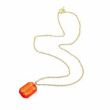 Long Toggle Necklace - Royal - Gold