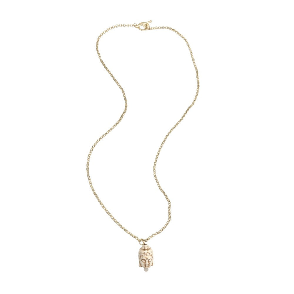 Long Toggle Necklace - Buddah