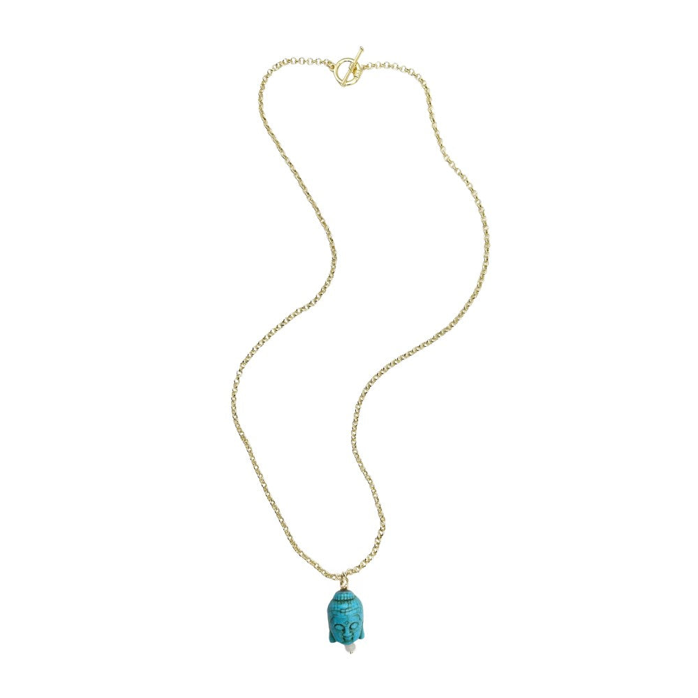 Long Toggle Necklace - Buddah