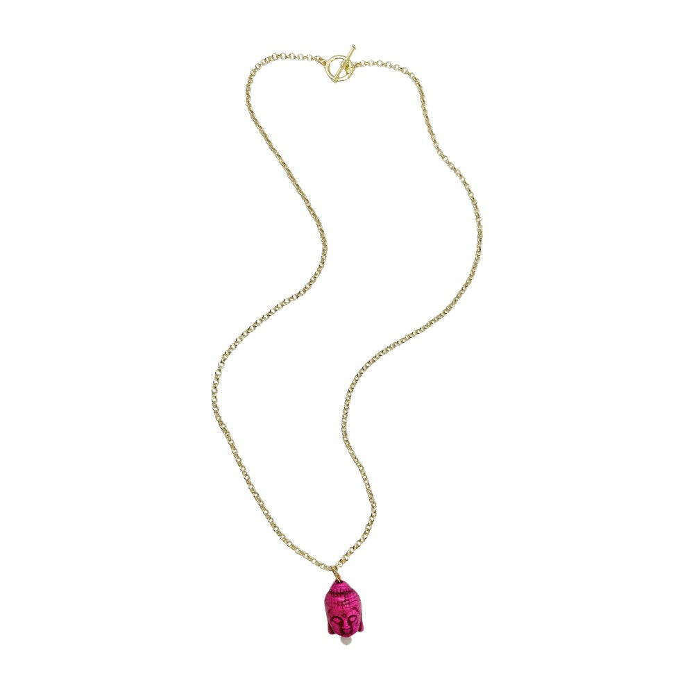 Long Toggle Necklace - Buddah