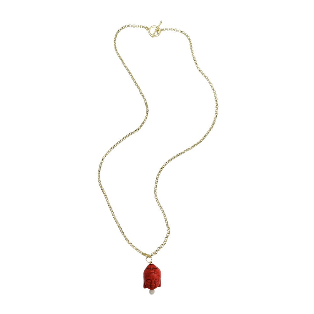 Long Toggle Necklace - Buddah