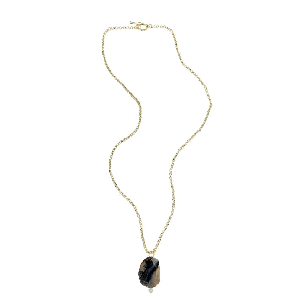 Long Toggle Necklace - Maya