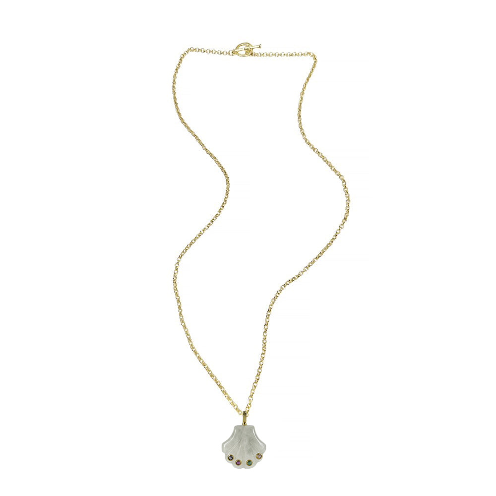Long Toggle Necklace - Sandy - Gold