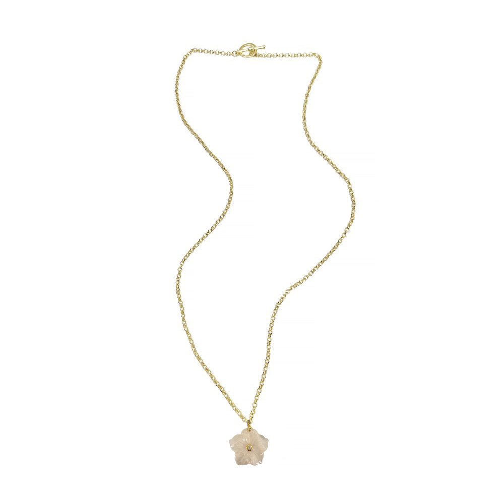 Long Toggle Necklace - Sasha - Gold