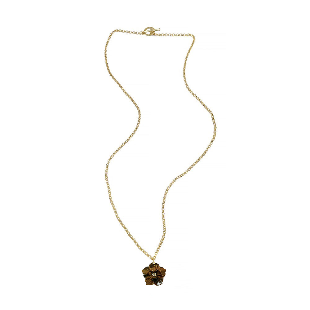 Long Toggle Necklace - Sasha - Gold