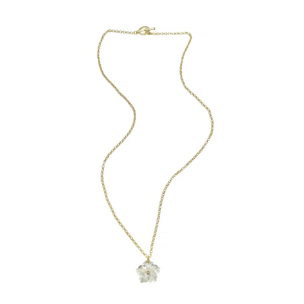Long Toggle Necklace - Sasha - Gold