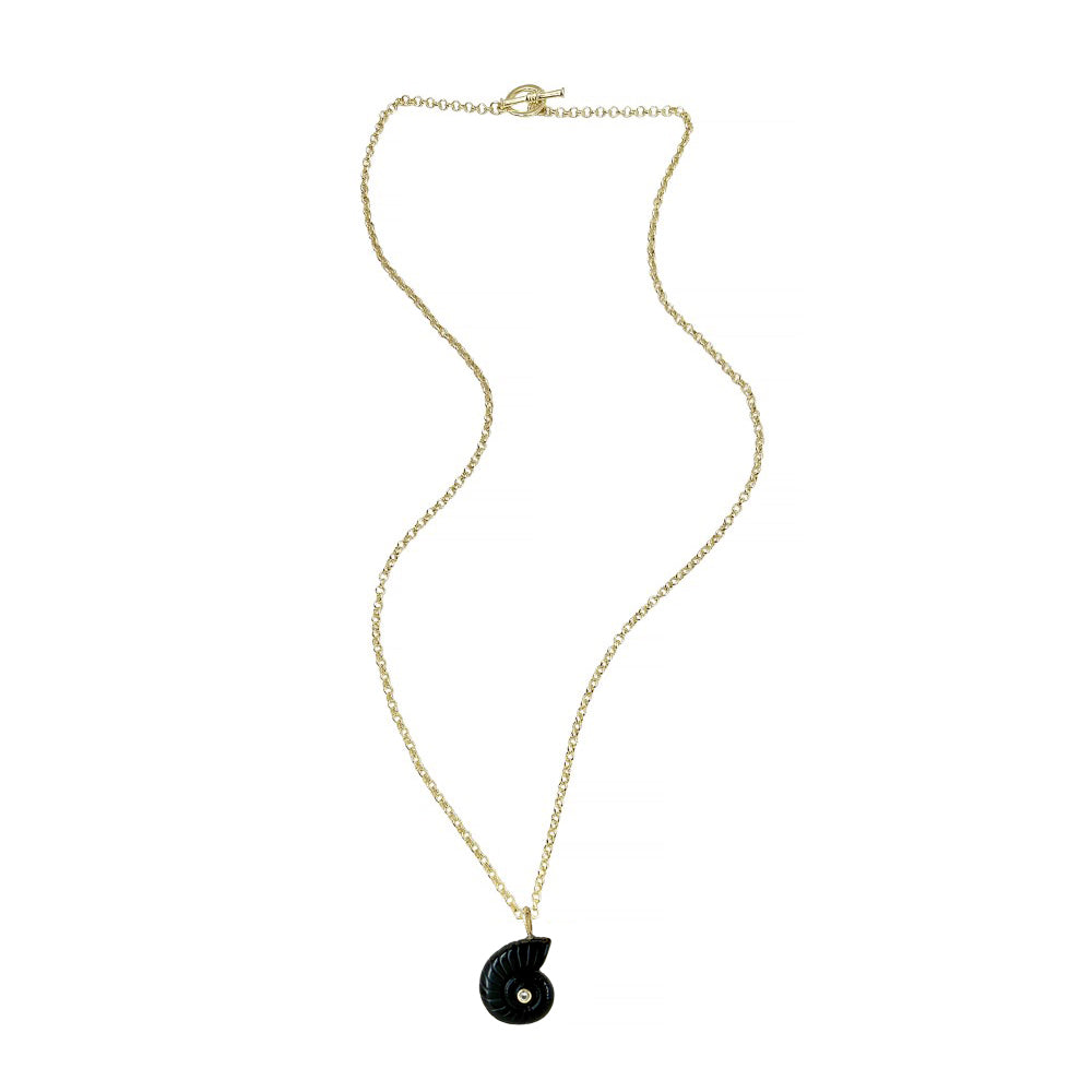 Long Toggle Necklace - Surf - Gold