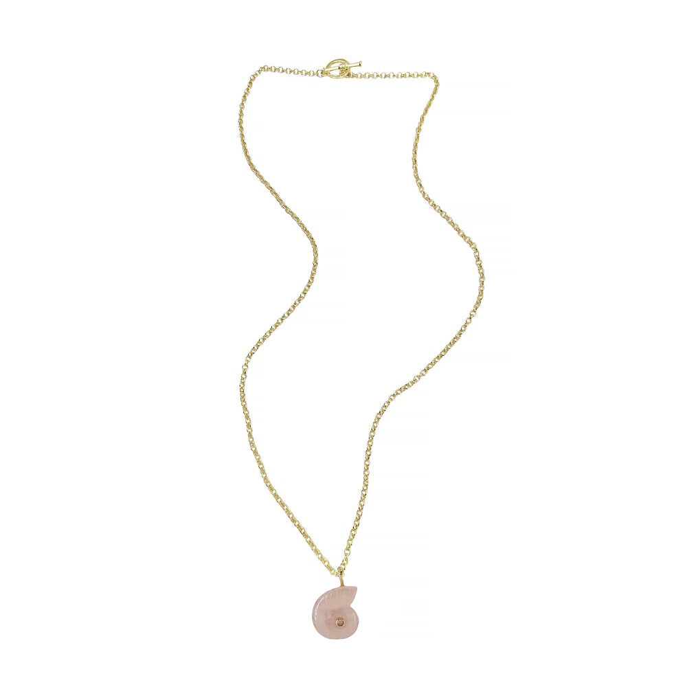 Long Toggle Necklace - Surf - Gold
