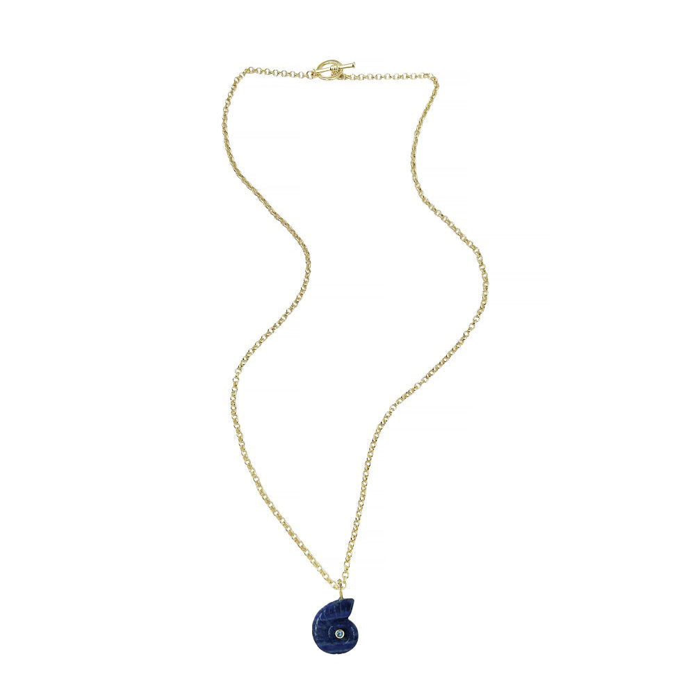 Long Toggle Necklace - Surf - Gold