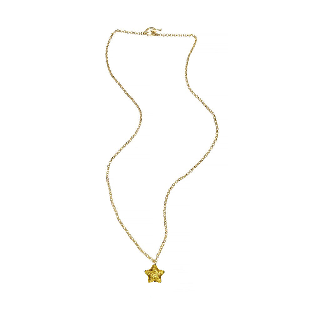 Long Toggle Necklace - Vero Starfish - Gold