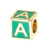 Aqua Enamel Love Letter Blocks