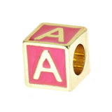 Bubblegum Pink Enamel Love Letter Blocks