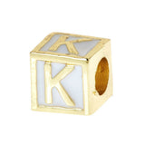 White Enamel Love Letter Blocks
