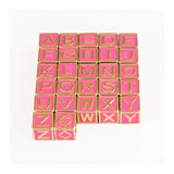 Bubblegum Pink Enamel Love Letter Blocks