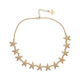 Brush Gold Boca Necklace