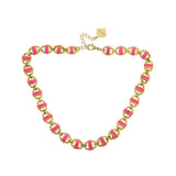 Small Enamel Basket Necklace