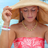 Small Enamel Basket Necklace